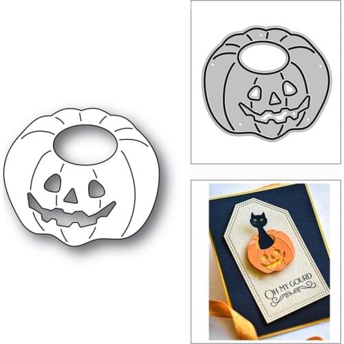 New Spooky Pumpkin Lantern Shape 2020 Metal Cutting Dies for DIY Scrapbooking and Card Making Decor Embossing Craft No Stamps