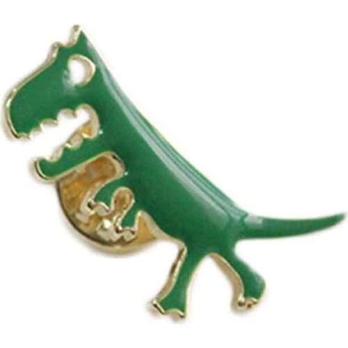 New Fashion Jewelry Accessories Enamel Metal Cute Dragon Dinosaur Badge Button Pins
