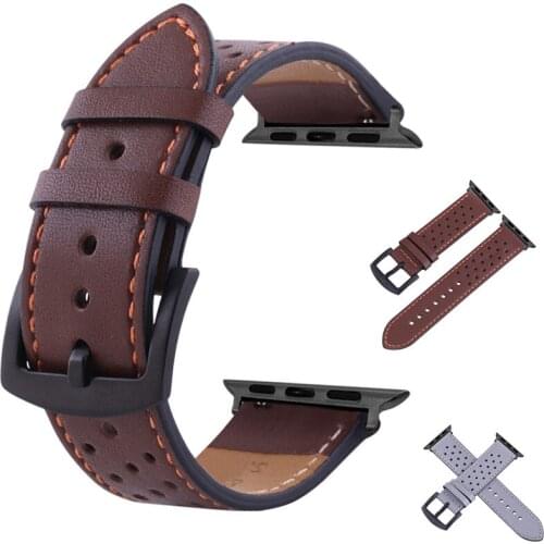 Genuine leather strap for apple watch band 42mm 38mm apple watch 4 5 44mm 40mm watchband for iwatch pulseira 3/2/1 accessories