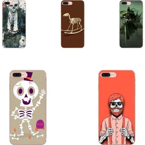 The Skeleton Skull Pattern Rubber Tpu Case For Samsung Galaxy Note 5 8 9 S3 S4 S5 S6 S7 S8 S9 S10 mini Edge Plus Lite
