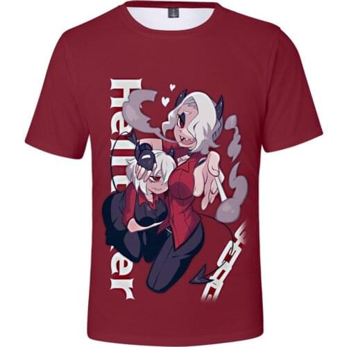 Classic Cool Trendy Helltaker Short Sleeve Tshirt Harajuku High Quality mens Fashion 3D Print Leisure T shirt Game Cosplay tops