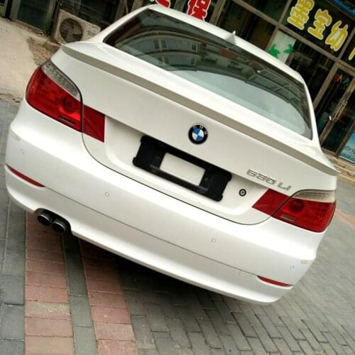 For BMW M5 E60 Spoiler 2006-2010 520 525li 528li High Quality ABS Material Car Rear Wing Primer Color Rear Spoiler E60 spoiler