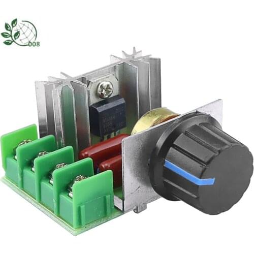 AC 220V 2000W SCR Voltage Regulator Dimming Dimmers Motor Speed Controller Thermostat Electronic Voltage Regulator Module
