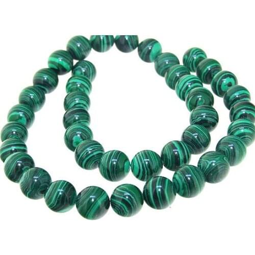 Unique Pearls jewellery Store,10mm Round Green Malachite Jasper Loose Beads One Full Strand 15'' LC3-0158