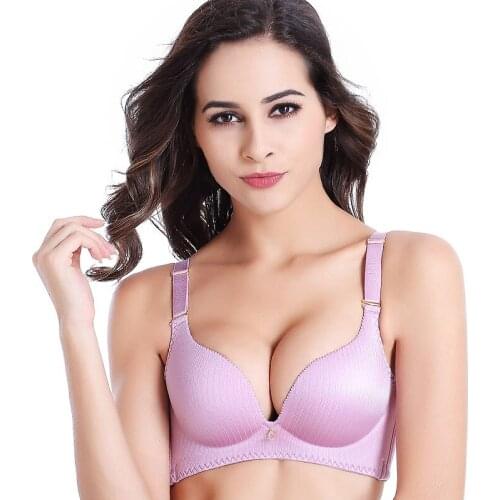 Yasemeen Seamless Brushed One Piece Confort Bras Sexy Wire Free Push Up Brassiere Plus Size 40C Cup Underwear for Women