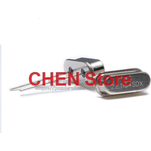 10pcs direct insertion passive crystal HC-49US 22.1184MHz 20PPM 20PF X49SD221184MSD2SC