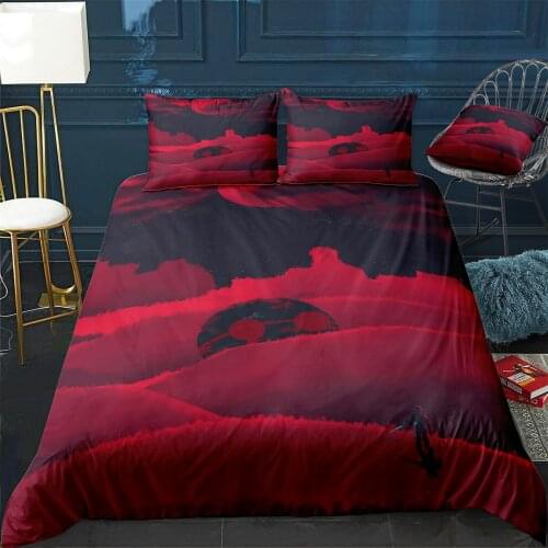 Hellis Moon Duvet Cover Comfortable Quilt Home Decora Design Universal Bedding Set Bedclothes+Pillowcase 3pcs