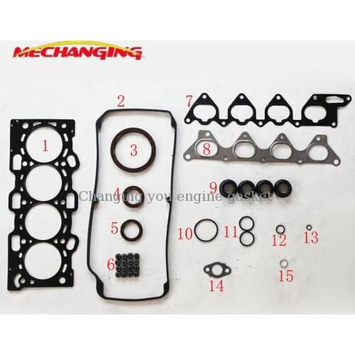 4G93 FOR MITSUBISHI LANCER MIRAGE 1.8 CARISMA 1.6 4G92 SOHC Metal Engine Rebuilding Kits Full Set Engine Gasket 50239100