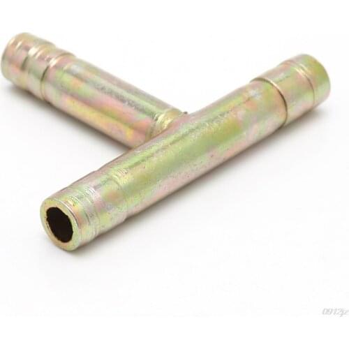 8mm 5/16" Tee 3 Way Hose Barbed Connector Air Fuel Water Pipe Gas Tubing Welding Equipment