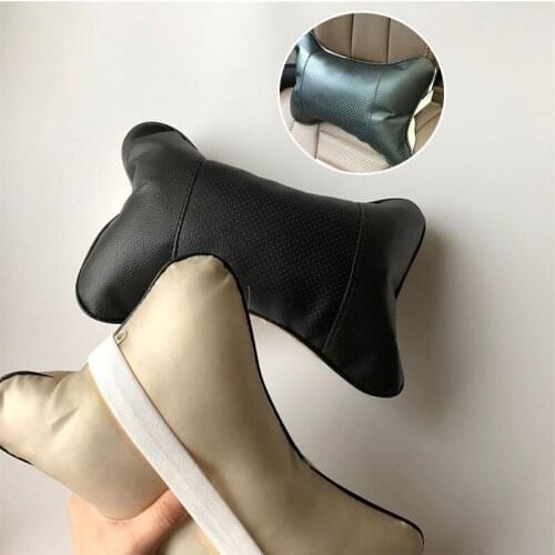 2pcs Car neck pillows headrest case for SEAT Ibiza Leon Toledo Arosa Alhambra Exeo FR Supercopa Mii Altea Cordoba cupra concept