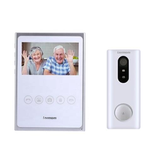 4.3INCH 2.4G GSM Smart Home Wireless Wifi Video Doorbell intercom system with UNLOCK function