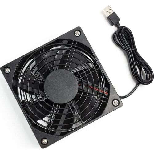 Router Cooling Silent Fan For Computer Cases Mining Rig CPU Coolers Computer Cooling Fan DC 5V USB Power 120mm Cooling Fan