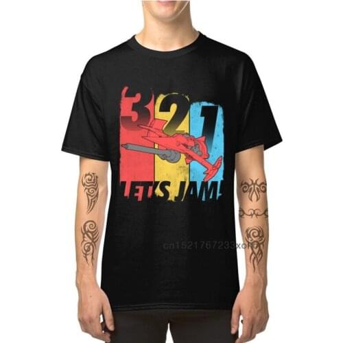 Lets Jam T-shirts Men Vintage Design Short Sleeve Tshirt Thanksgiving Tops Tees Gift Space Cowboy T Shirt O-Neck 100% Cotton