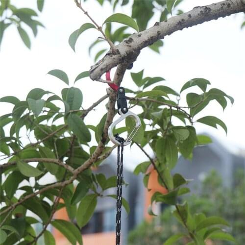 Carabiner Hybrid Gear Clip Carabiner Rotating Hooks Strong Clips Camping Hiking Travel Backpack Mountain Climbing Outdoor Gadget