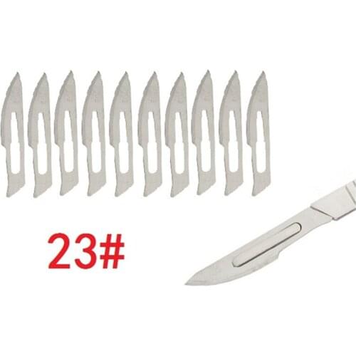 23# 10 pcs Blades for Wood Carving Tools Engraving Craft Sculpture Knife Scalpel Cutting Tool PCB Repair Scalpel blade