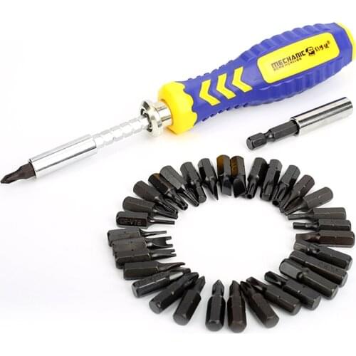 MECHANIC MT-3401 34 In 1 Screwdriver Set Precision Magnetic Screwdriver Bits Kit for Phone IPad Camera Clocks Watches Repair Kit