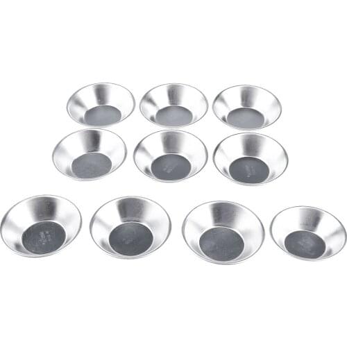 Model Toning Aluminum Bowl Shape Art Paint Drawing Tray 10 PCS Color Palette Oil Water Mixing Painting Color Mixer