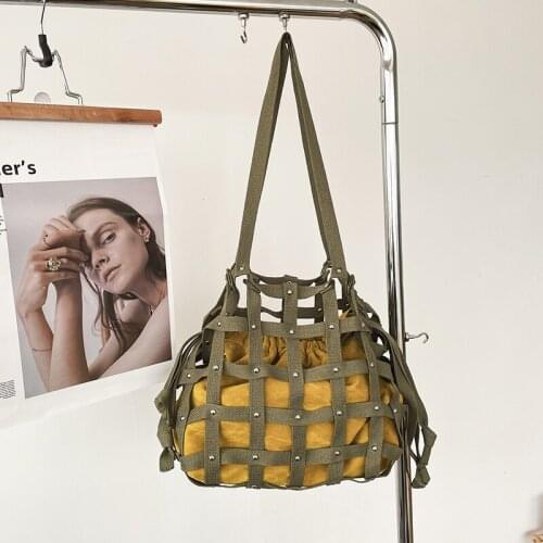 Fashion Exquisite Shopping Bag Retro Casual Women Totes Shoulder Bags Female canvas Solid Color Cloth Handbag for Women 2021