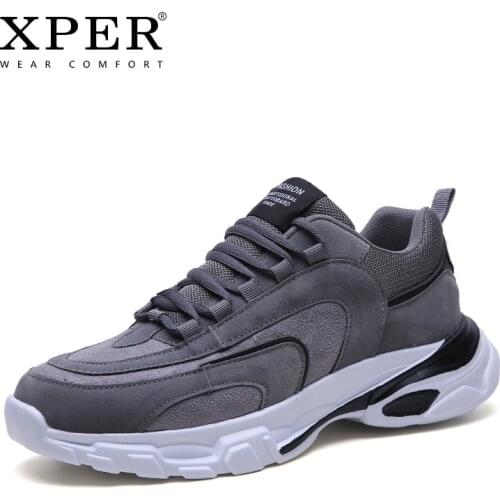 Fashion Casual Shoes Men Lace-Up Breathable Shoes Wear Comfort Sneakers White Footwear Male Outdoor Walking Shoes #XP023