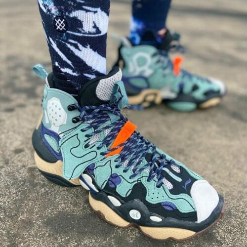 Lining New York Fashion Week Show Men Ace Basketball Shoes Splicing Casual Sport Shoes AGBP091