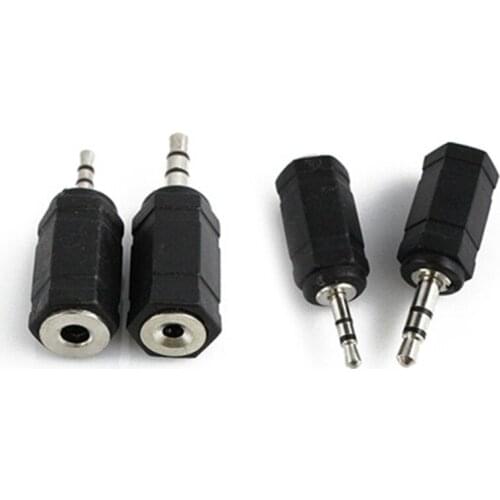 New 2.5mm Male to 3.5mm Female Stereo Earphone Audio Headphone Adapter Connector Converter For iPhone Mobile Phone