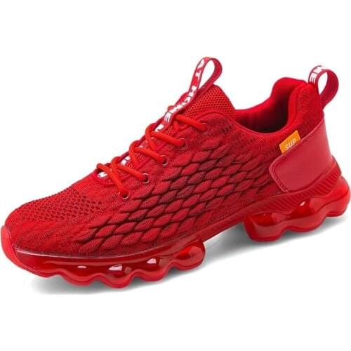 New Mesh Blade Running Shoes for Men High Quality Breathable Sneakers Man Jogging Walking Athletics Trainer Lightweight Footwe