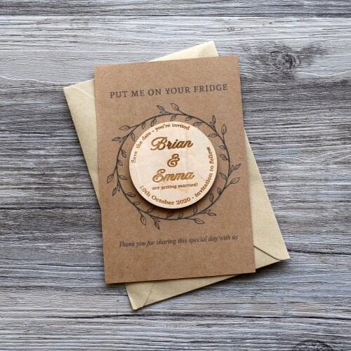 Personalized Wedding Save the Date Magnets, Custom Wedding Invitation, Wedding favor magnets,rustic Magnet Set, Wedding gifts