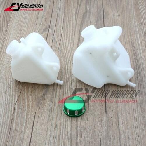 Plastic Replacement Set Water Bottle Coolant Reservoir Tank Radiator Overflow For Kawasaki KLX 250 KLX250 1994-2007 2008-2015