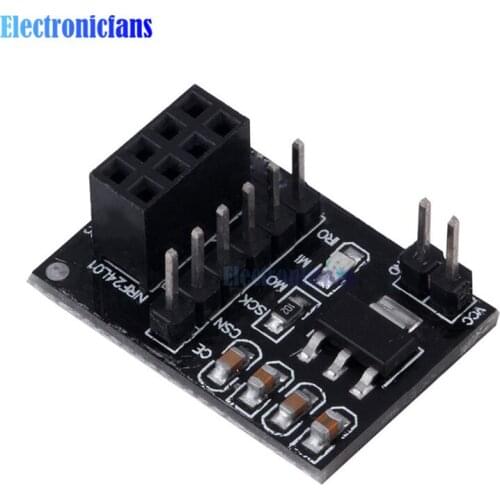 5PCS Socket Adapter Plate Board For 8Pin NRF24L01 Wireless Module Transceiver Module 51 AMS1117