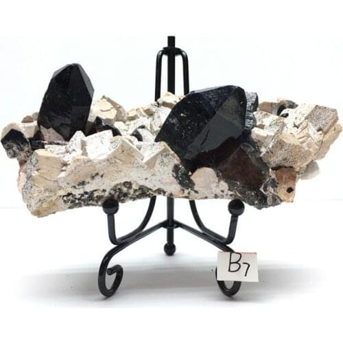 Rare Natural Black Crystal Cluster Mineral Specimens Reiki Healing Gem Collection Feng Shui Home Decoration