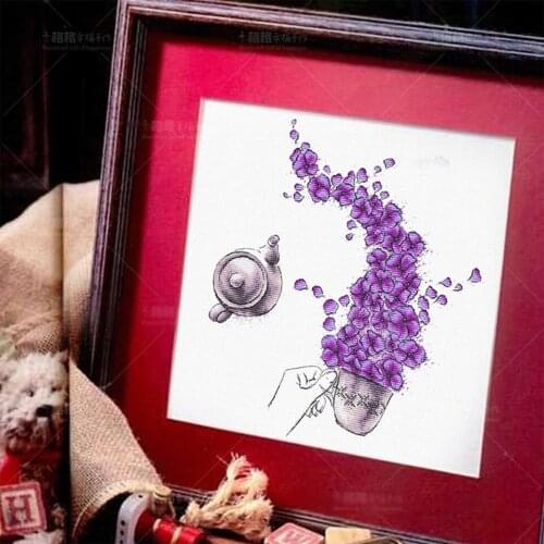 ZZ1006 Cross Stitch Set Cross-stitch Kit Embroidery Needlework Craft Package Cotton Fabric Floss Homfun Painting Animal Crossing