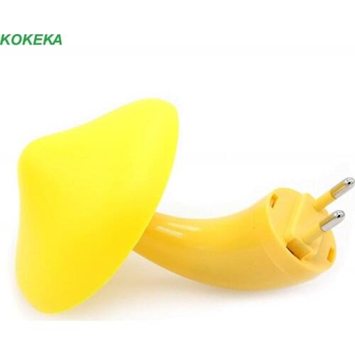 LED Night Light Mushroom Cute Lamp with Motion Sensor and Energy Saving Perfect for Childrens Room Bedroom Home EU/US Plug