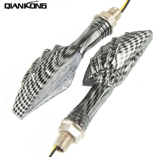 Universal Motor 12V Turn Signal Indicators Light Amber Blinker Light led For Kawasaki ZX6R ZX9R ZX10R ZXR250 BMW R1200GS F800GS