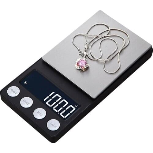 High Precision pocket jewelry Scale 0.01/0.1g Gram scale accurate For Jewelry Gold bIjiux weight Balance LCD 100g/200g/300g/500g