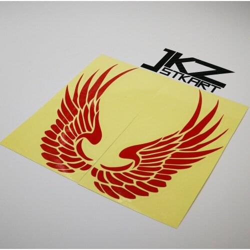 JKZ STKART Vinyl Die Cut Car Sticker Decals A Pair of Angel Birds Wing 15 x 8 cm for Motor Bike Truck Helmet Decorated Stickers