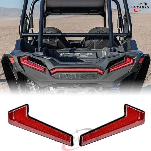 ZUPARTS RZR XP Tail Lights Assembly, LED Taillights Rear Lamps for Polaris RZR XP Turbo Sportsman 1000 2018-2021 Red 2PCS