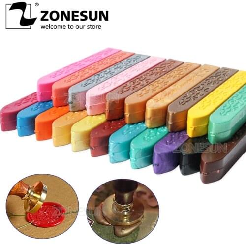 ZONESUN 12pcs/lot DIY Sealing Strips Seal Dedicated Beeswax Stick Branding Paint Stamp Seal Wax Sigillo Handmade Hobby DIY Tools