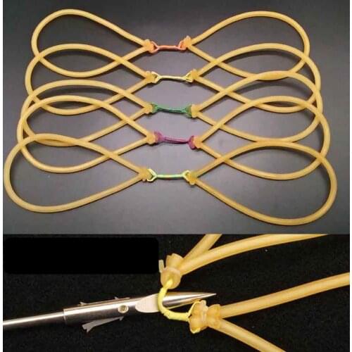 10/20/50PCS Durable Natural Rubber Elastic Latex Tube Band Line Catapult Slingshot Replacement Kit Hunting Fishing Accessories