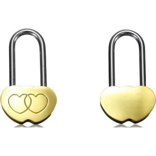 10pcs Mini Heart Shape Copper Padlocks Couple gift Love lock Wedding Anniversary Valentines Day decoration Couple lock