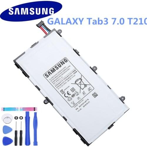 100% Original Tablet Battery T4000E For Samsung GALAXY Tab3 7.0 T210 T211 T2105 T217A Replacement Genuine Batteries 4000mAh