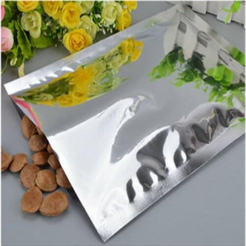 100Pcs/lot Silver Aluminum Foil Mylar Bag Vacuum Sealer Food Storage Package Pouches