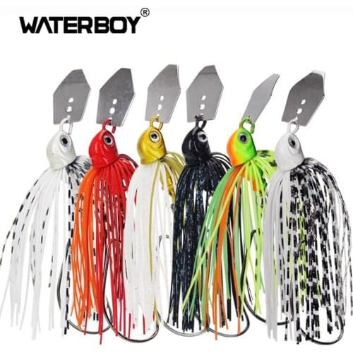 13g 17g Slicone Tail Chatterbait Vibrating Wobble Hook Spinner Baits Buzzbait for Bass Pike Tiger Muskie Metal Fishing Jig Lure