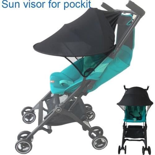 1:1 GB stroller Accessories sun shade for goodbaby pockit stroller extend sun visor Canopy Cover UV umbrella fit pockit+ QBIT