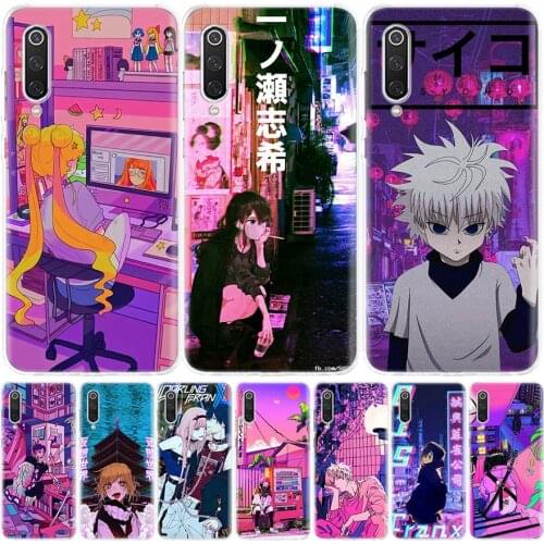 Anime Vaporwave Glitch Hot Cover Phone Case For Xiaomi Mi Note 10 11 9 8 10T 9T CC9 5X 6X Pocophone F1 X3 F2 Pro Lite A1 A2 A3 C