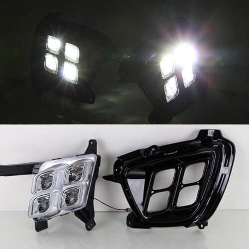 CSCSNL 1 Pair LED DRL fog lamp Daytime Running light Daylight car styling For KIA Sorento 2015 2016 2017