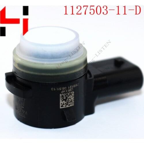 For MODEL Valeo Tesla OEM 1127503-11-D Bumper Car Parking Ultrasonic Sensor white