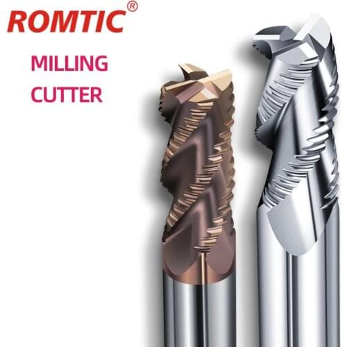 Milling Cutter Alloy Coating Tungsten Steel Tool Cnc Maching 4 Blade Roughing Endmills Milling Cutter Milling Cutter For Metal