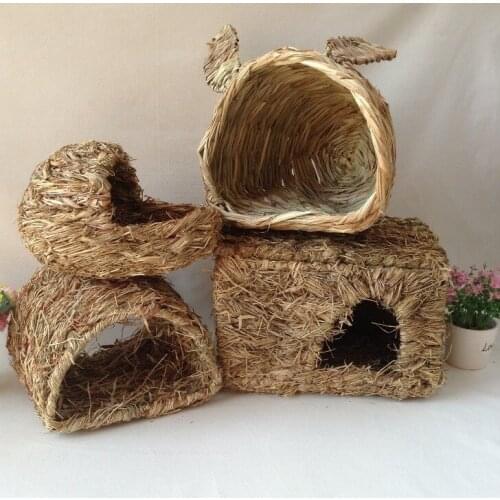 Chinchilla grass nest pet toy molars gnawing house hamster cage sleeping Golden Bear rabbit nest sleeping room pet keeping warm