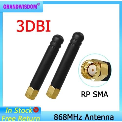 868MHz 915MHz Antenna LORA 3dbi RP-SMA Connector GSM 915 MHz 868 MHz antena outdoor signal repeater antenne waterproof Lorawan