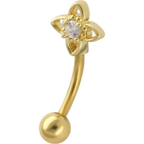 JHJT 16G Eyebrow Ring 316L Surgical Steel Cartilage Studs Eyebrow Piercing Body Jewelry